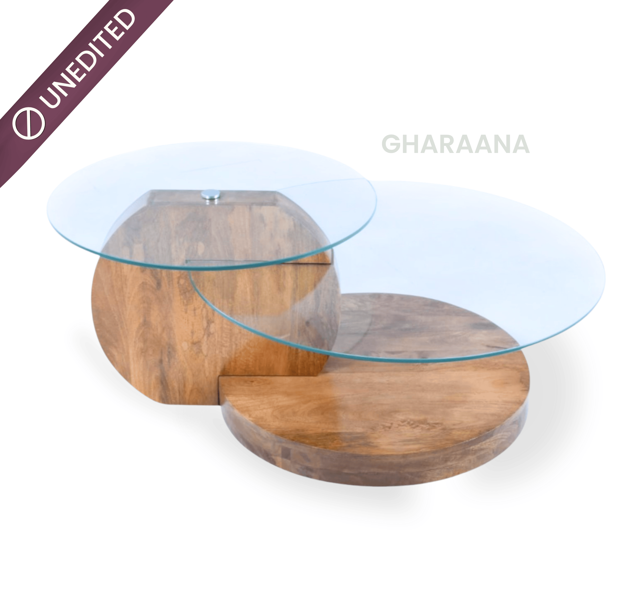 Gharaana Centre Tables Bunch Wooden Nesting Centre Tables