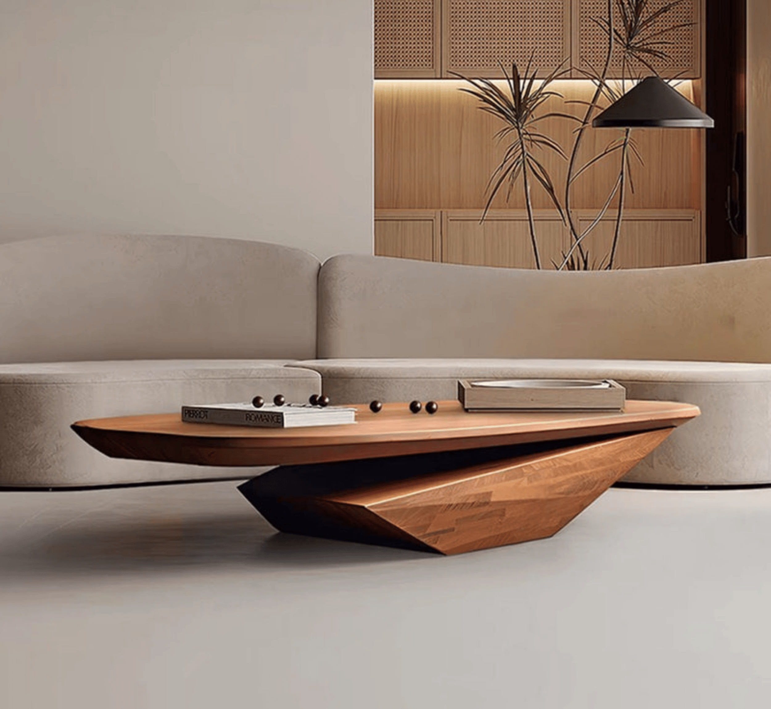 Gharaana Centre Tables Gravity Wooden Centre Table - Large