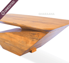 Gravity Modern Solid Wood Coffee Table - Small - Centre Tables - Gharaana