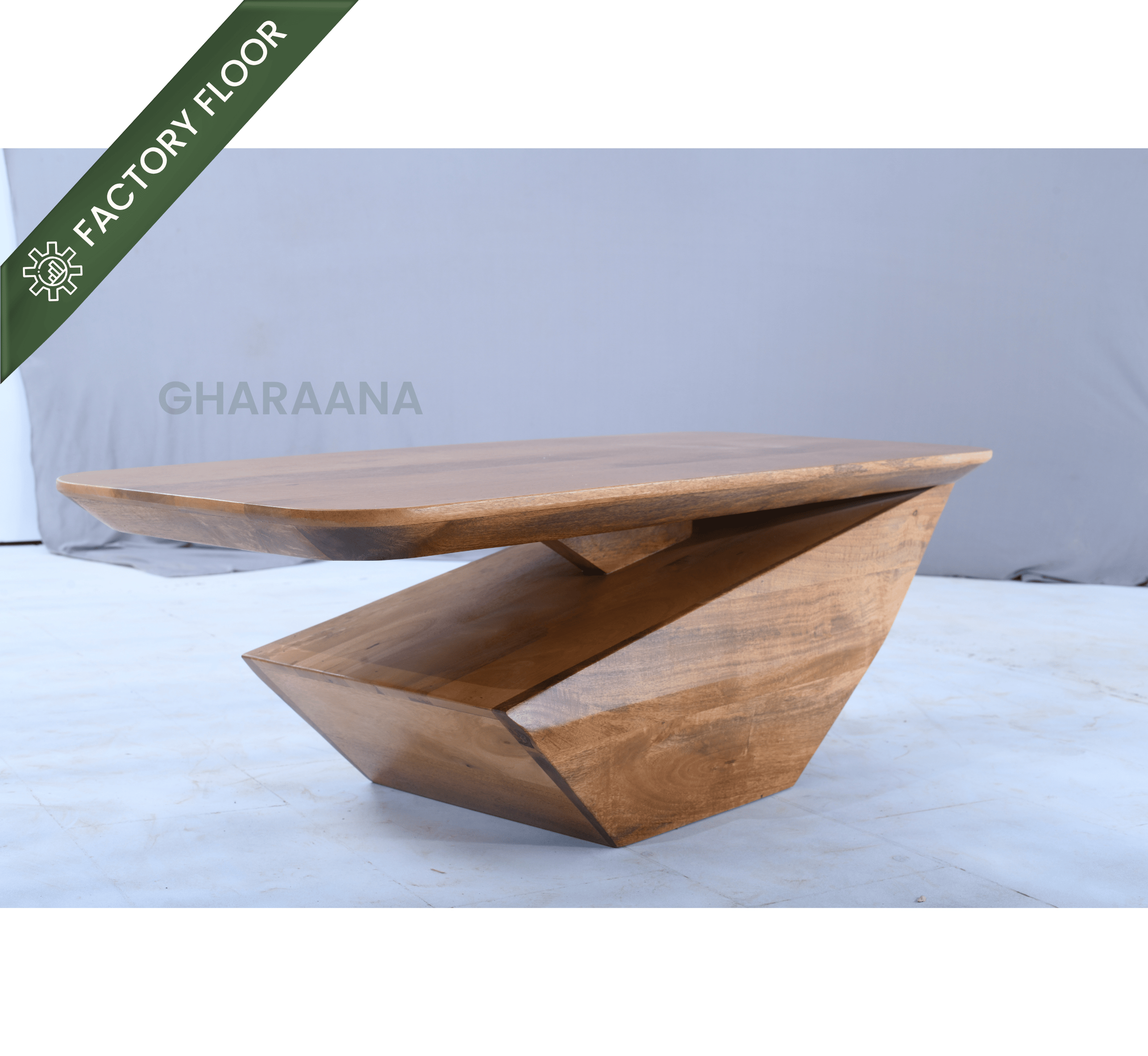 Gharaana Centre Tables Gravity Wooden Centre Table - Small