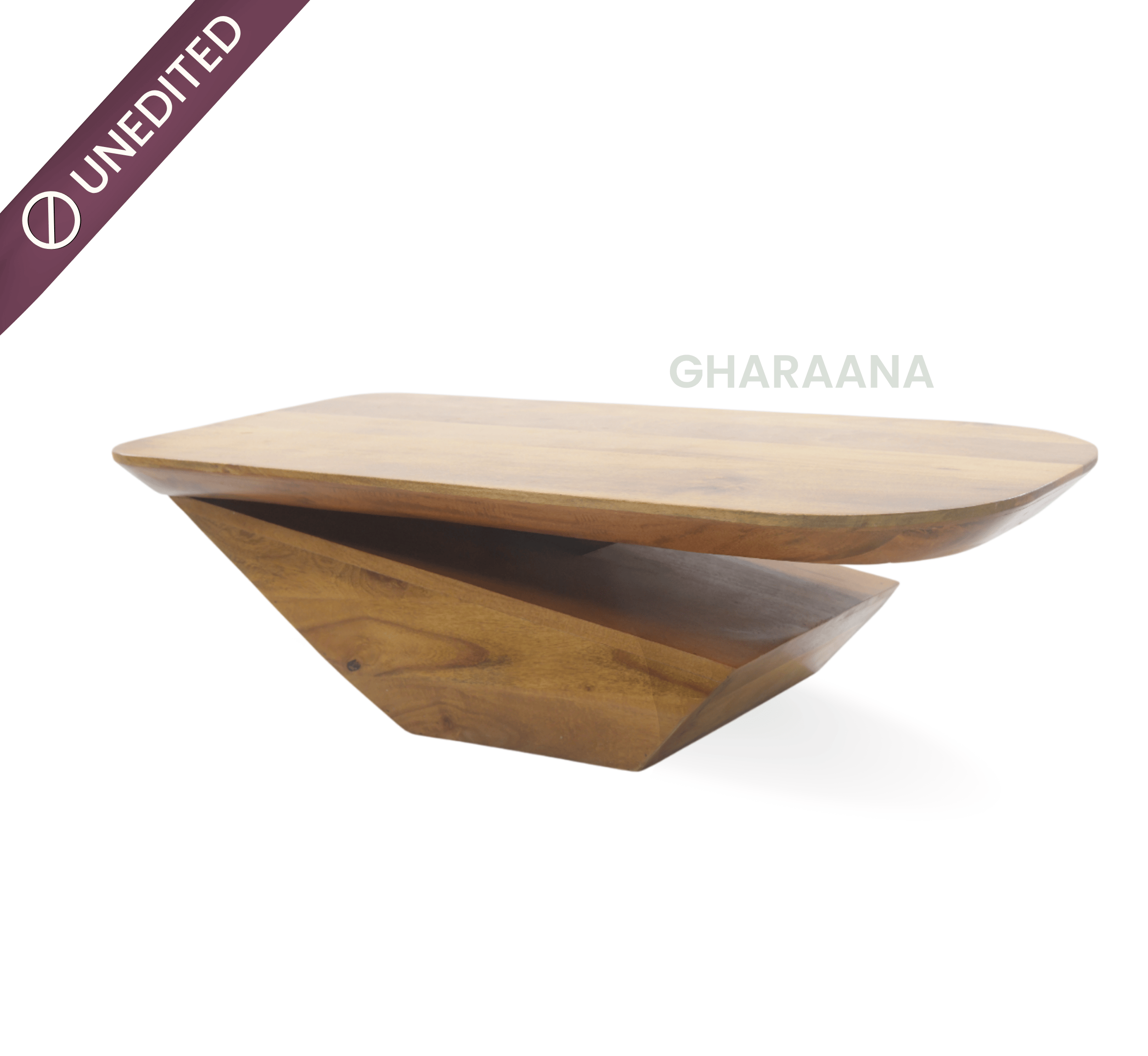 Gharaana Centre Tables Gravity Wooden Centre Table - Small