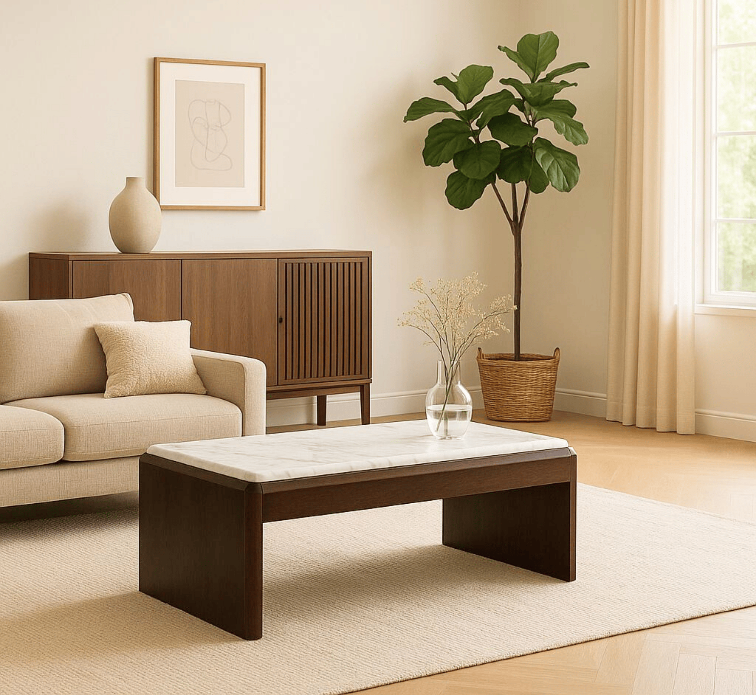 Gharaana Centre Tables Ivana Wooden Centre Table