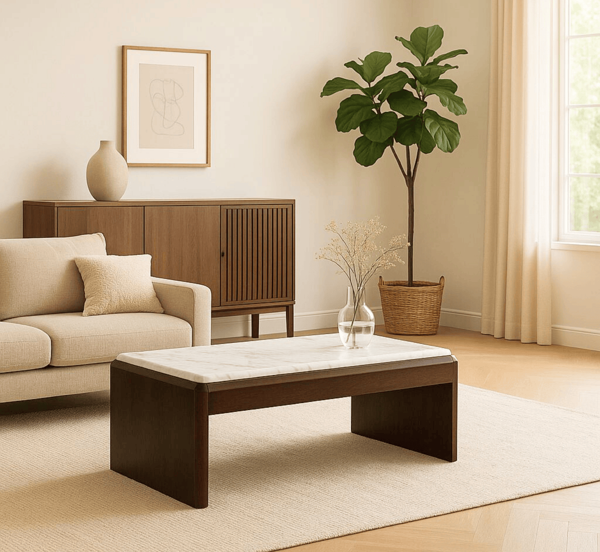 Gharaana Centre Tables Ivana Wooden Centre Table