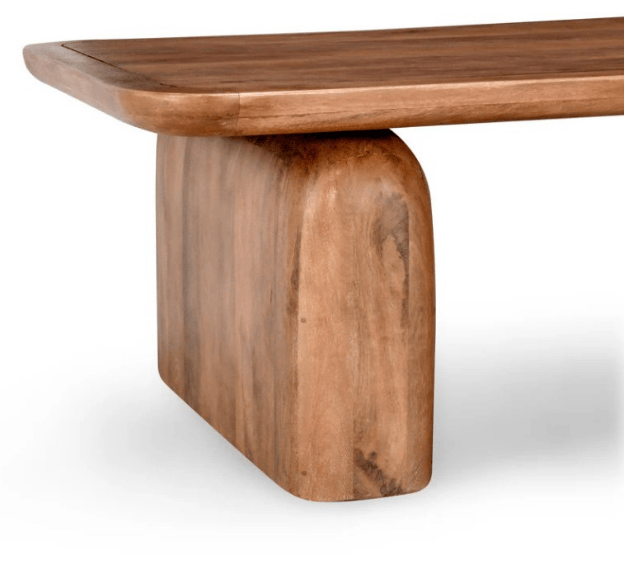 Gharaana Centre Tables Jive Rectangular Top Solid Wood Center Table