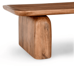 Gharaana Centre Tables Jive Rectangular Top Solid Wood Center Table