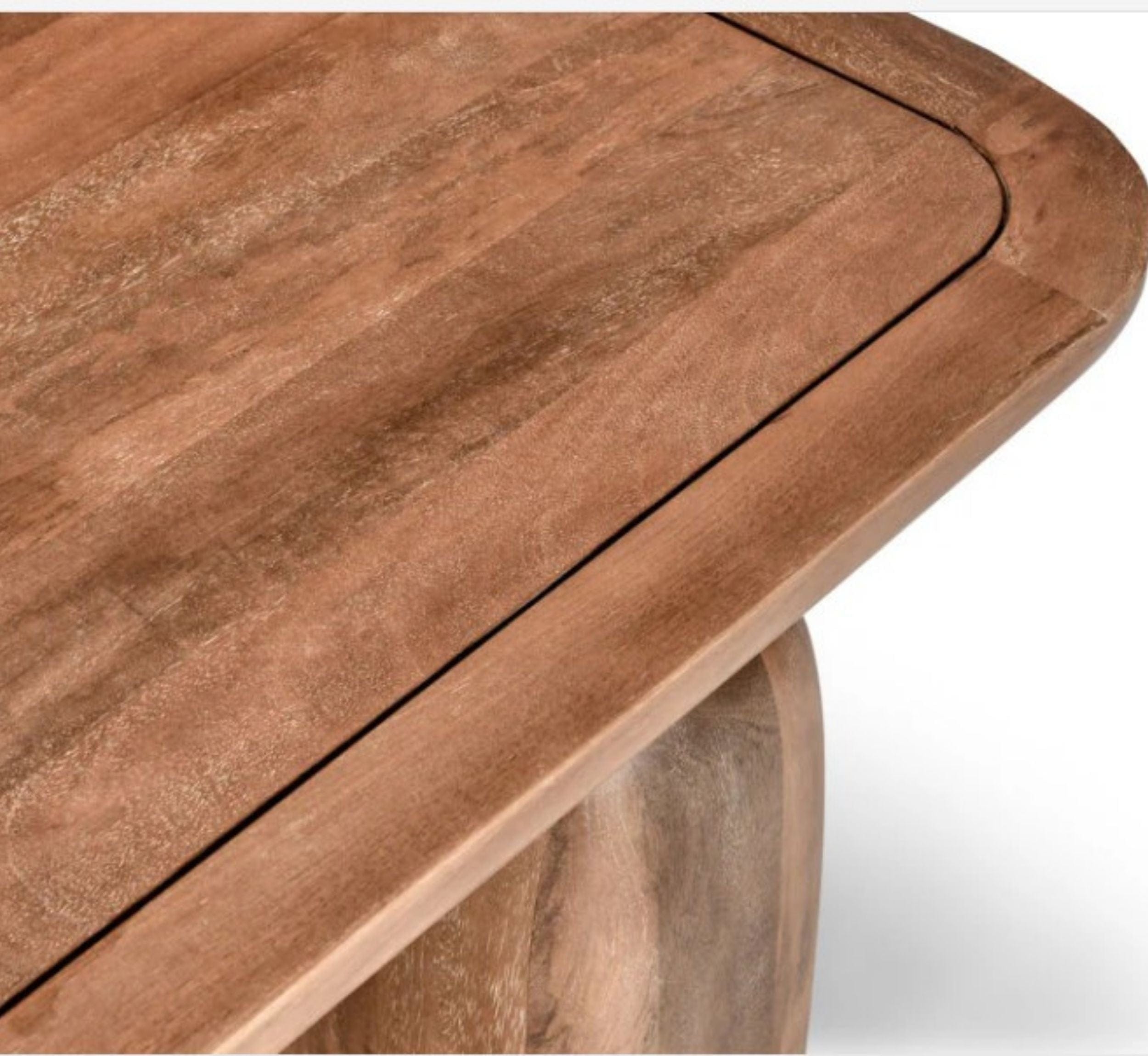 Gharaana Centre Tables Jive Rectangular Top Solid Wood Center Table