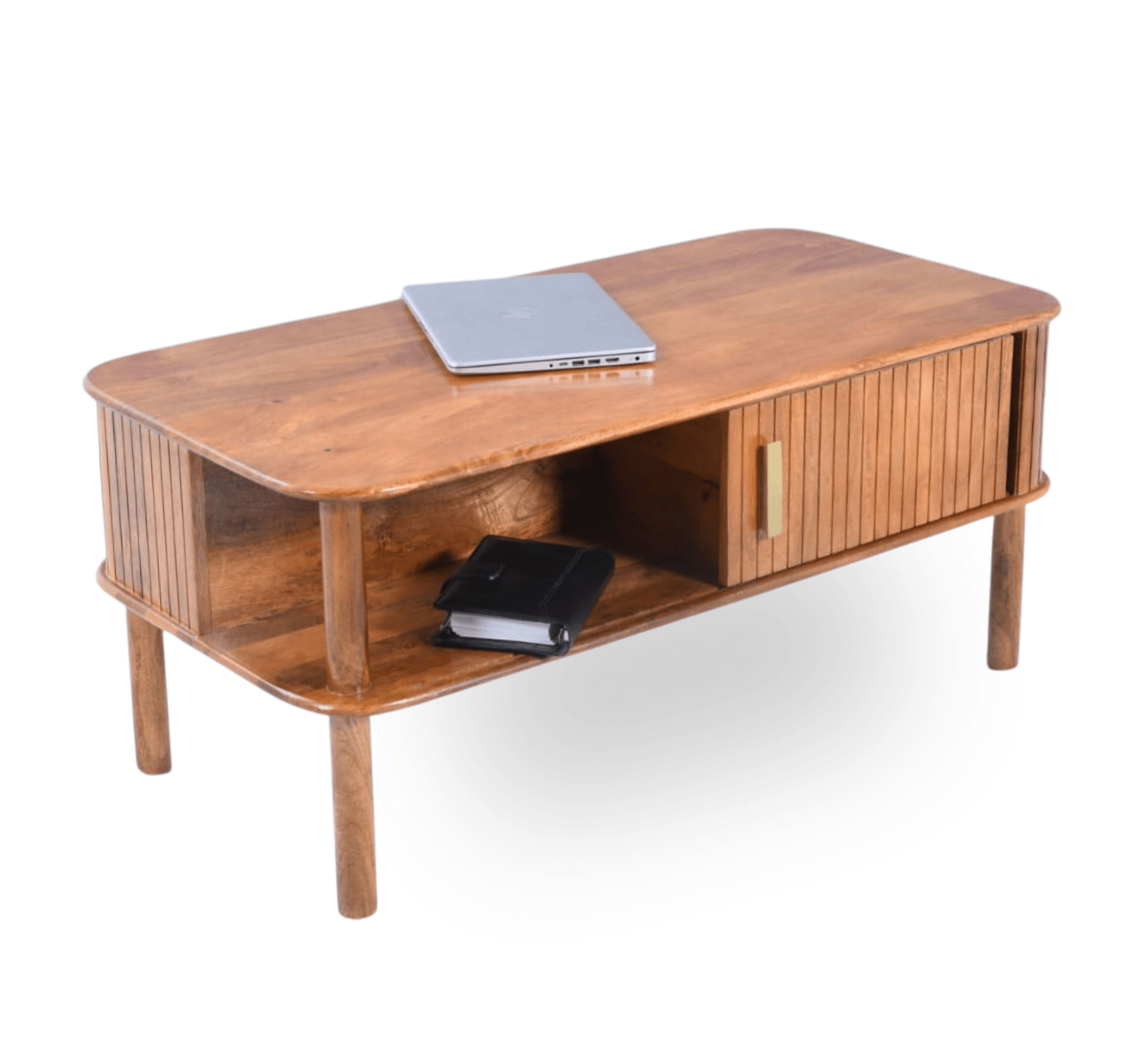 Gharaana Centre Tables Kram Wooden Storage Centre Table