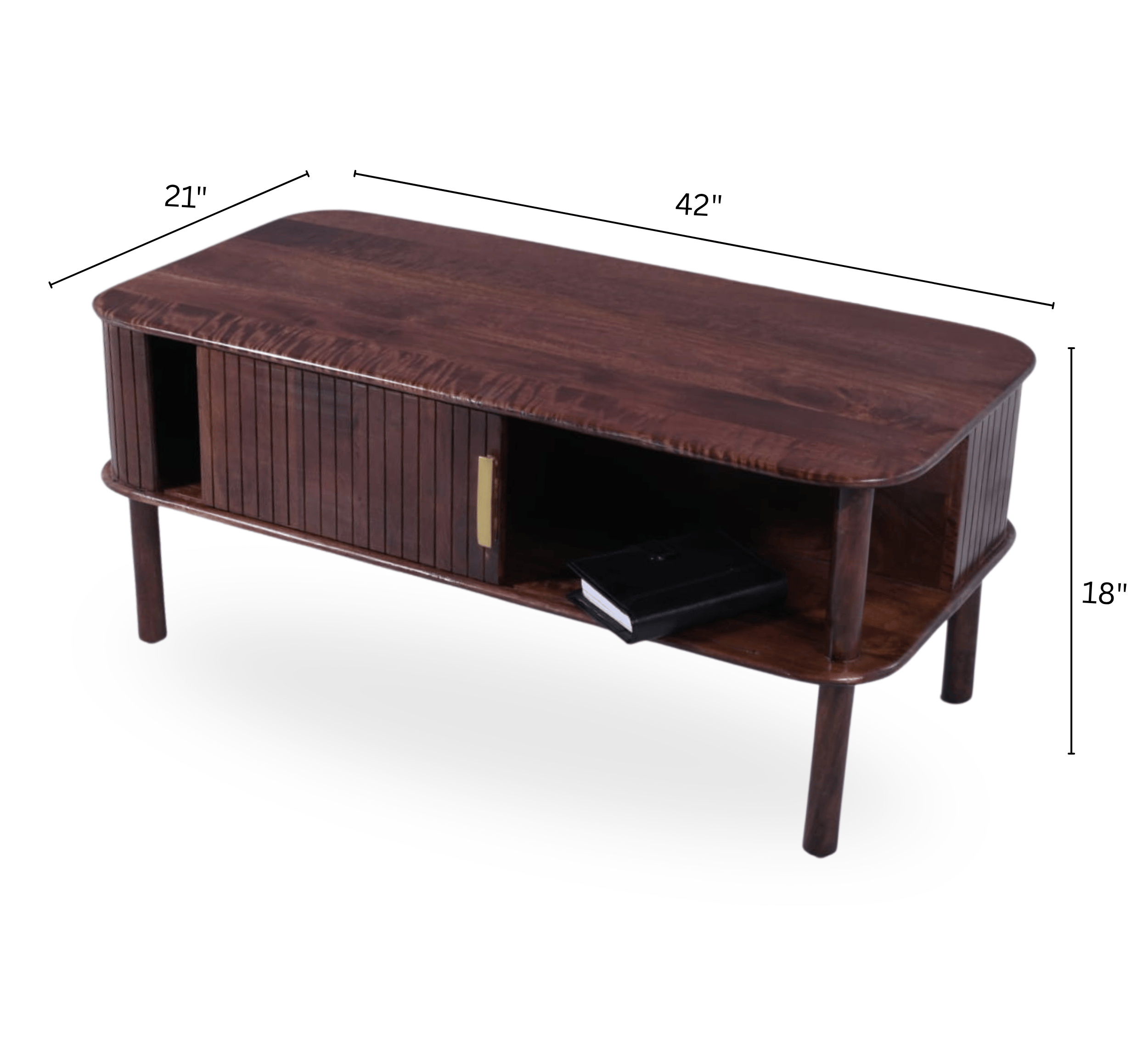 Gharaana Centre Tables Kram Wooden Storage Centre Table