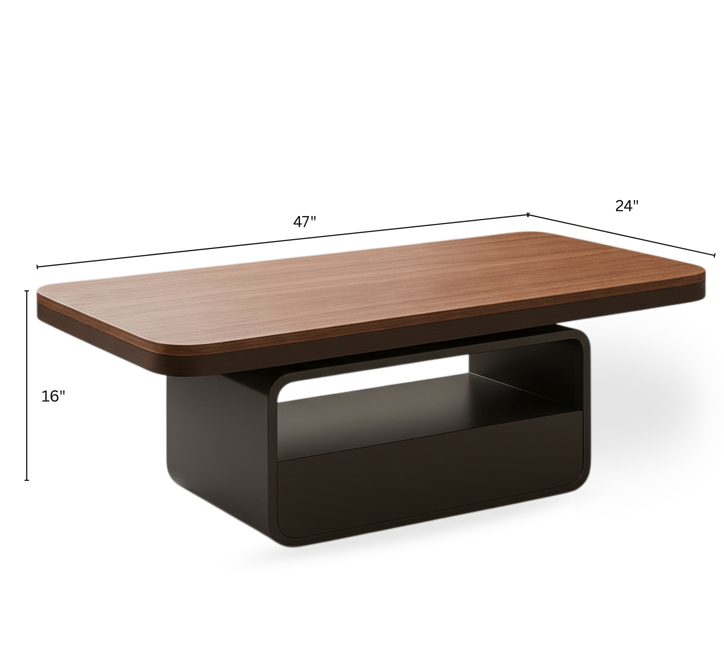 Gharaana Centre Tables Sibaya Wooden Storage Centre Table