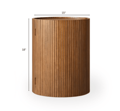 Sloan Fluted Leg Wooden Centre Table & Side Table Combo - Centre Tables - Gharaana
