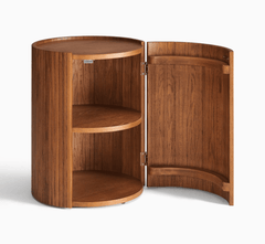 Sloan Fluted Leg Wooden Centre Table & Side Table Combo - Centre Tables - Gharaana