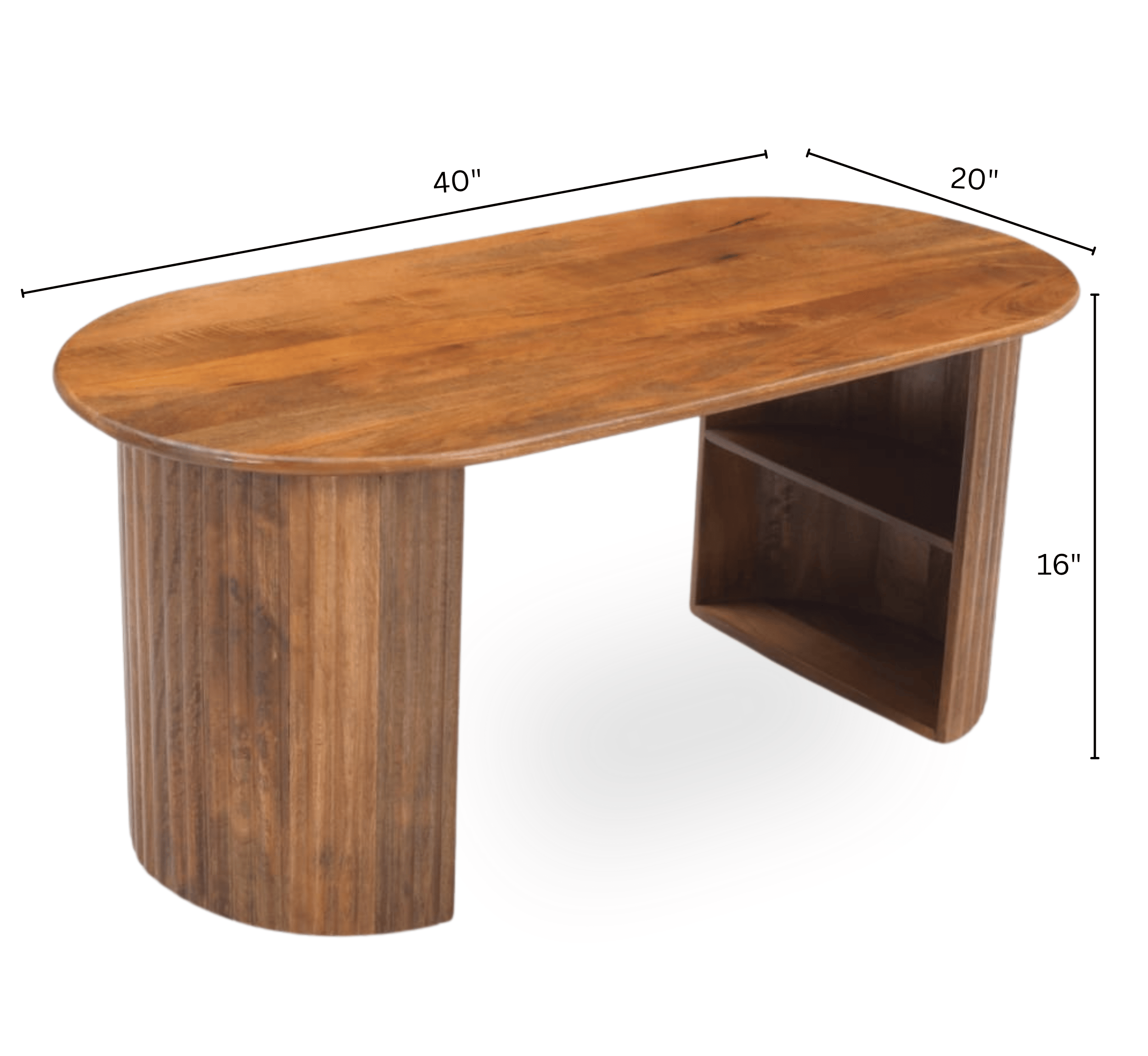 Gharaana Centre Tables Sloan Wooden Storage Centre Table