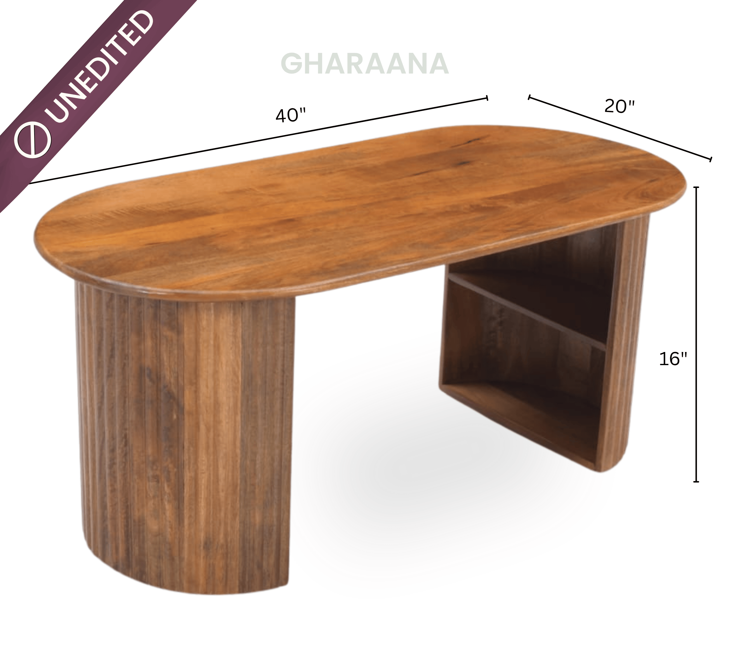 Gharaana Centre Tables Sloan Wooden Storage Centre Table