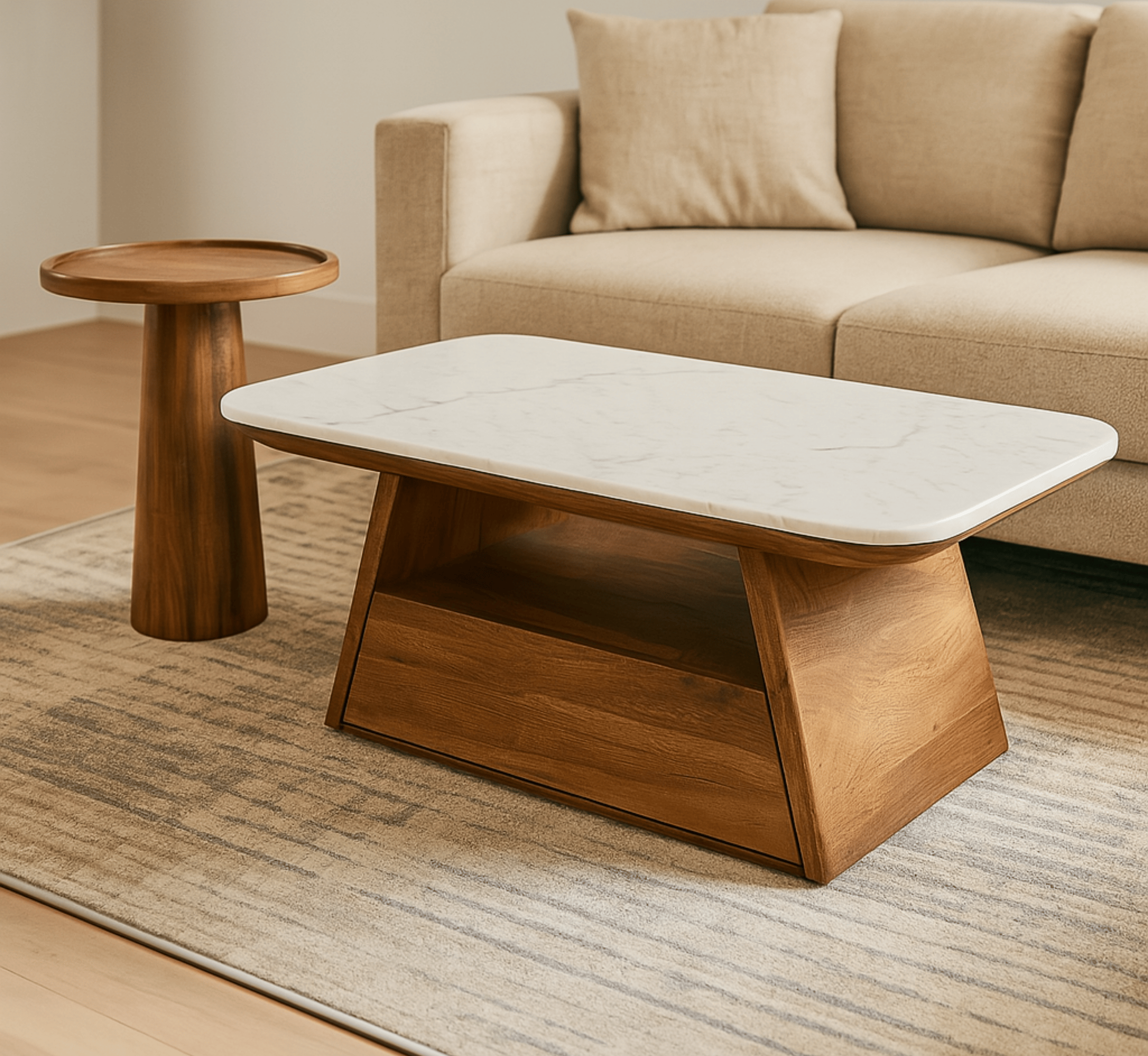 Gharaana Centre Tables Spectra Wooden Nesting Centre Tables