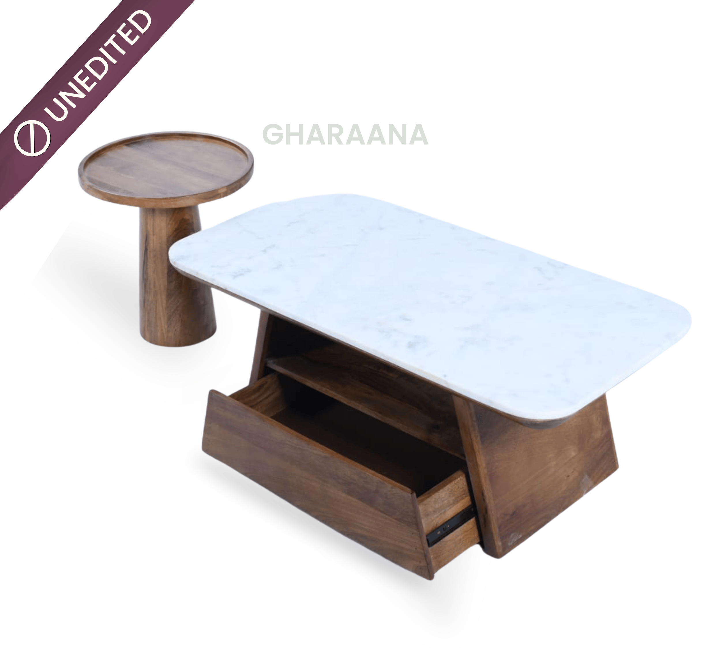 Gharaana Centre Tables Spectra Wooden Nesting Centre Tables