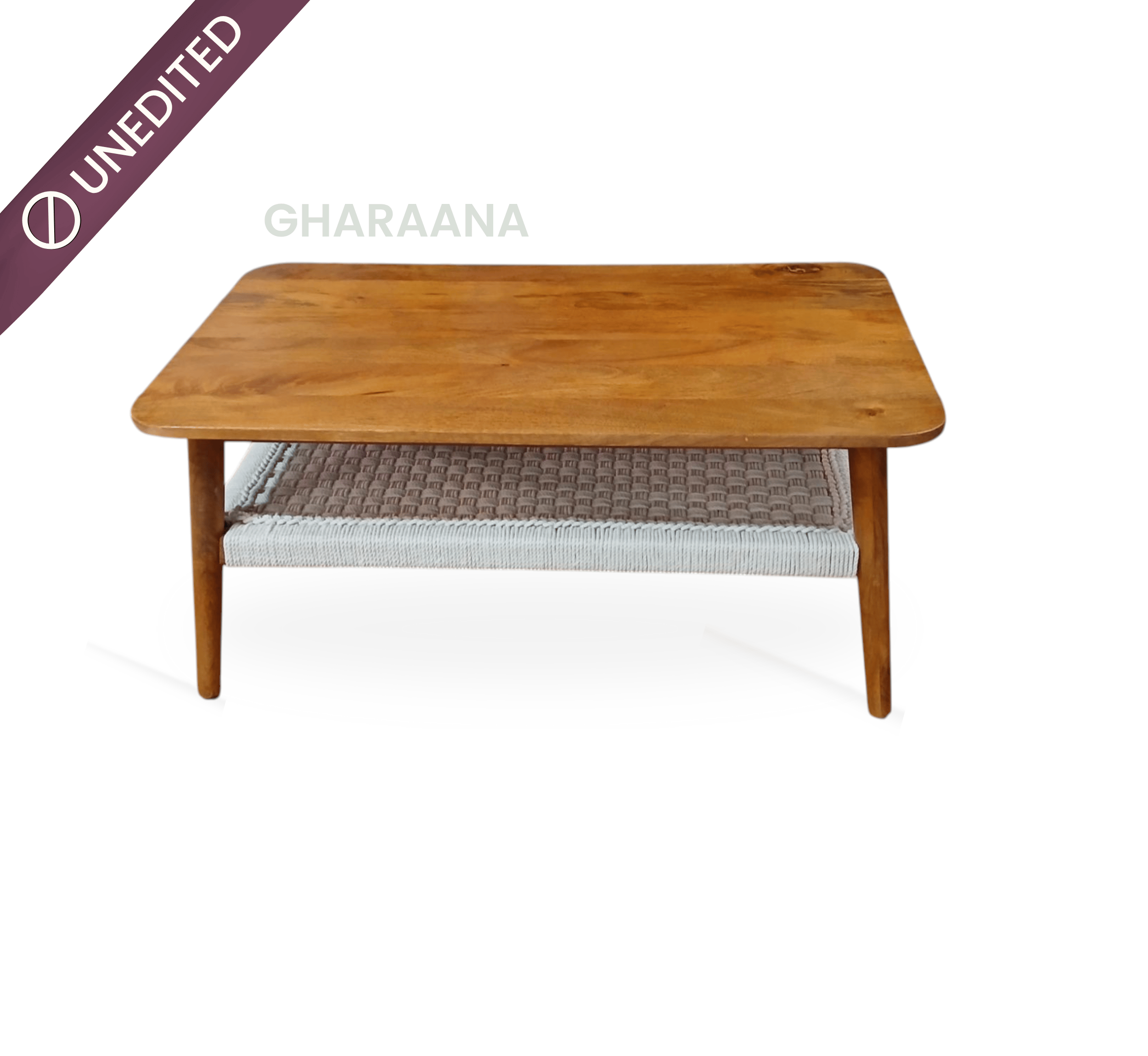Gharaana Centre Tables Vyut Wooden 2-Tier Centre Table