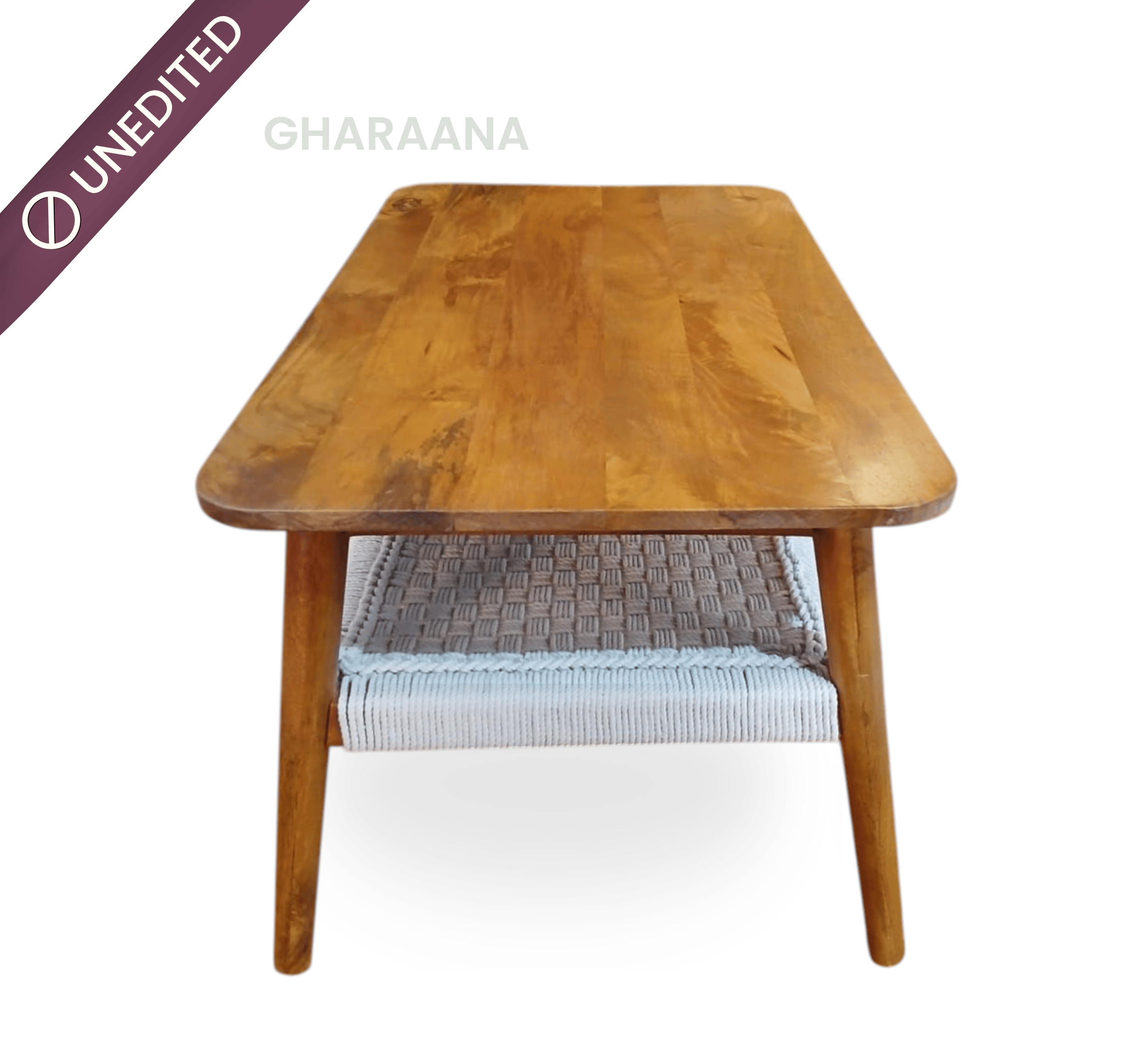 Gharaana Centre Tables Vyut Wooden 2-Tier Centre Table
