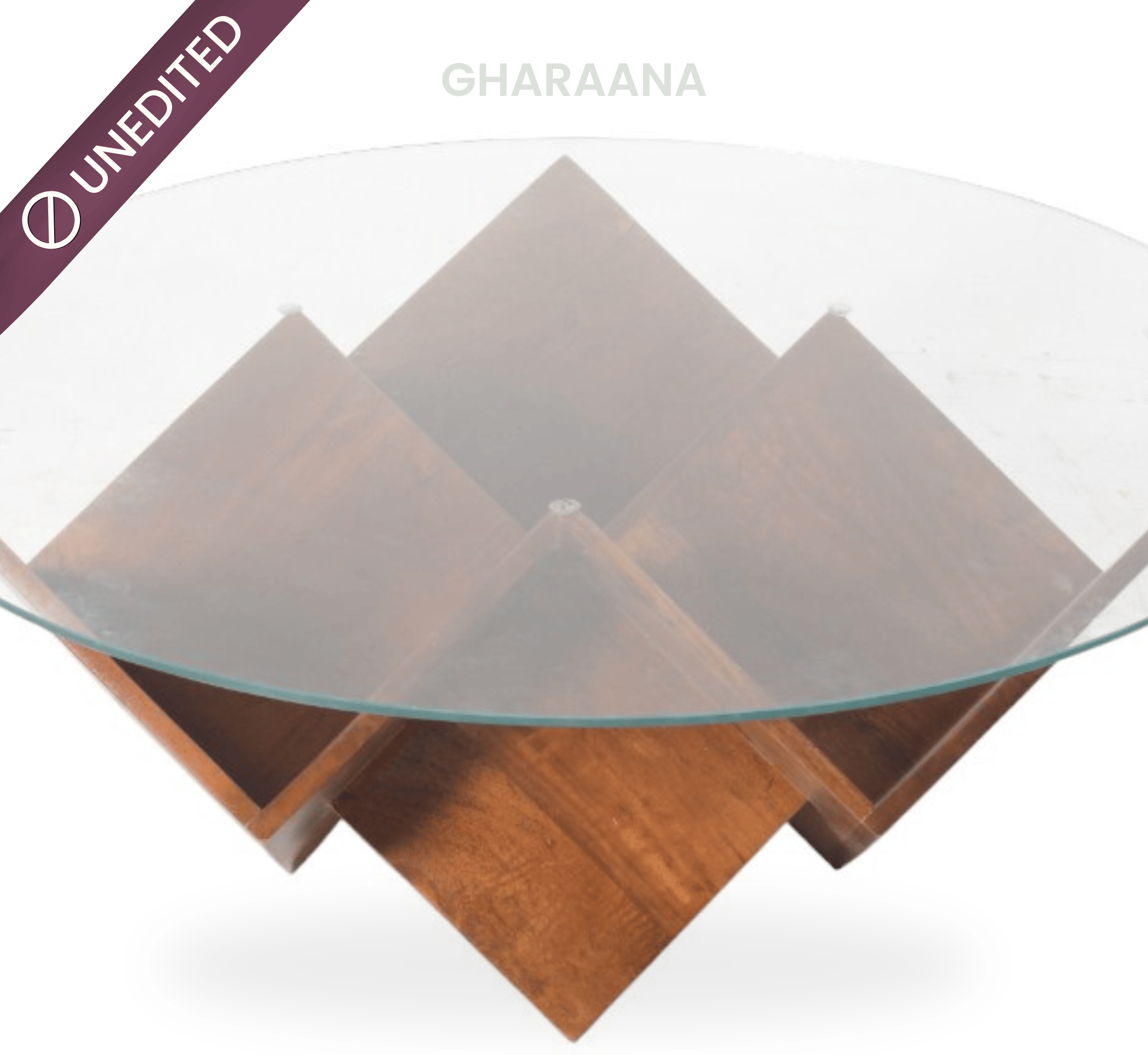Gharaana Centre Tables Zina Wooden Storage Centre Table