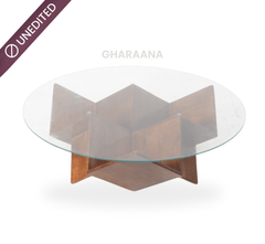 Gharaana Centre Tables Zina Wooden Storage Centre Table