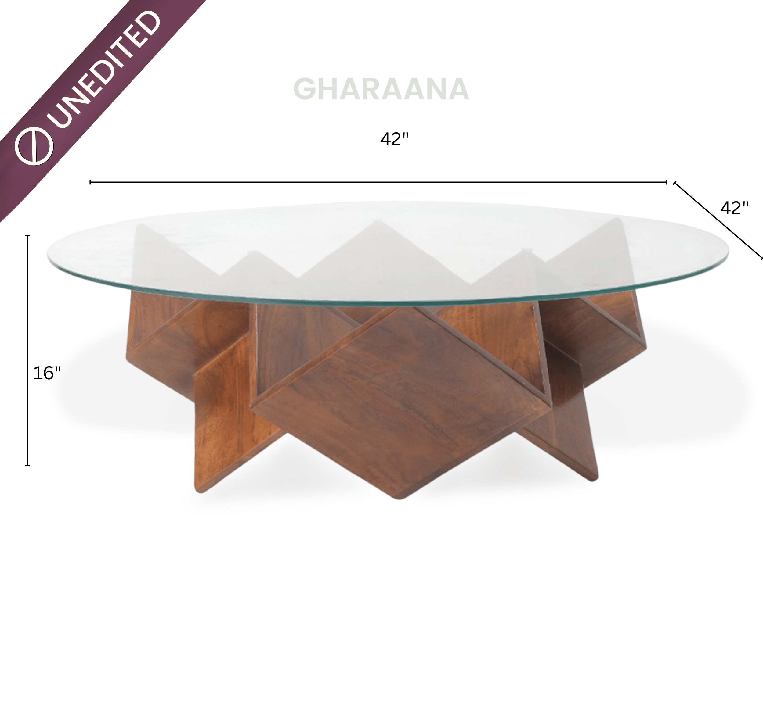 Gharaana Centre Tables Zina Wooden Storage Centre Table
