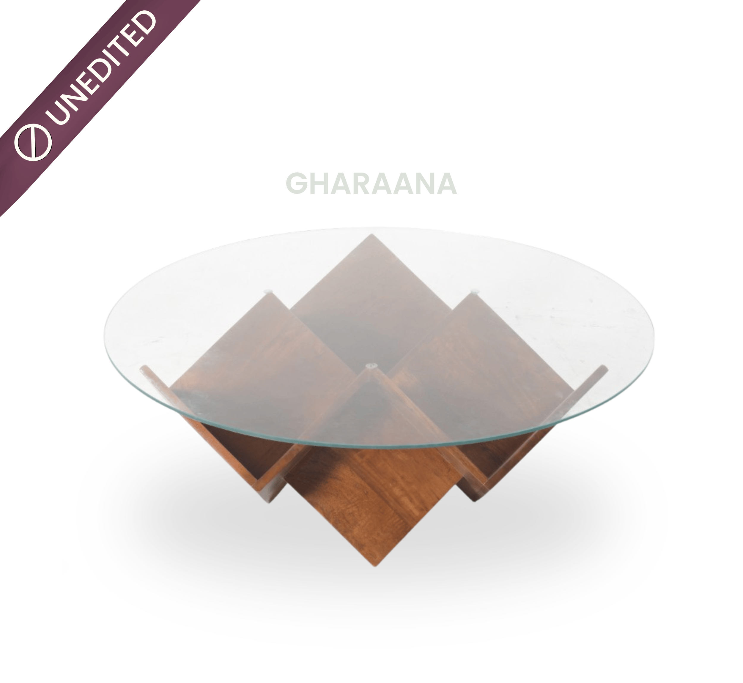 Gharaana Centre Tables Zina Wooden Storage Centre Table