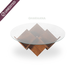 Gharaana Centre Tables Zina Wooden Storage Centre Table