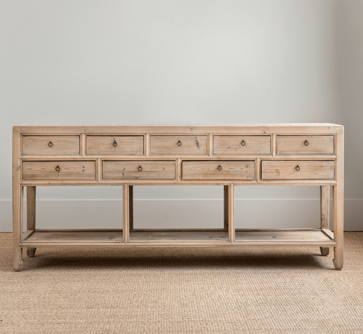 Gharaana Console Tables Aarna 7FT Wide Storage Console Table