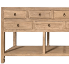 Gharaana Console Tables Aarna 7FT Wide Storage Console Table