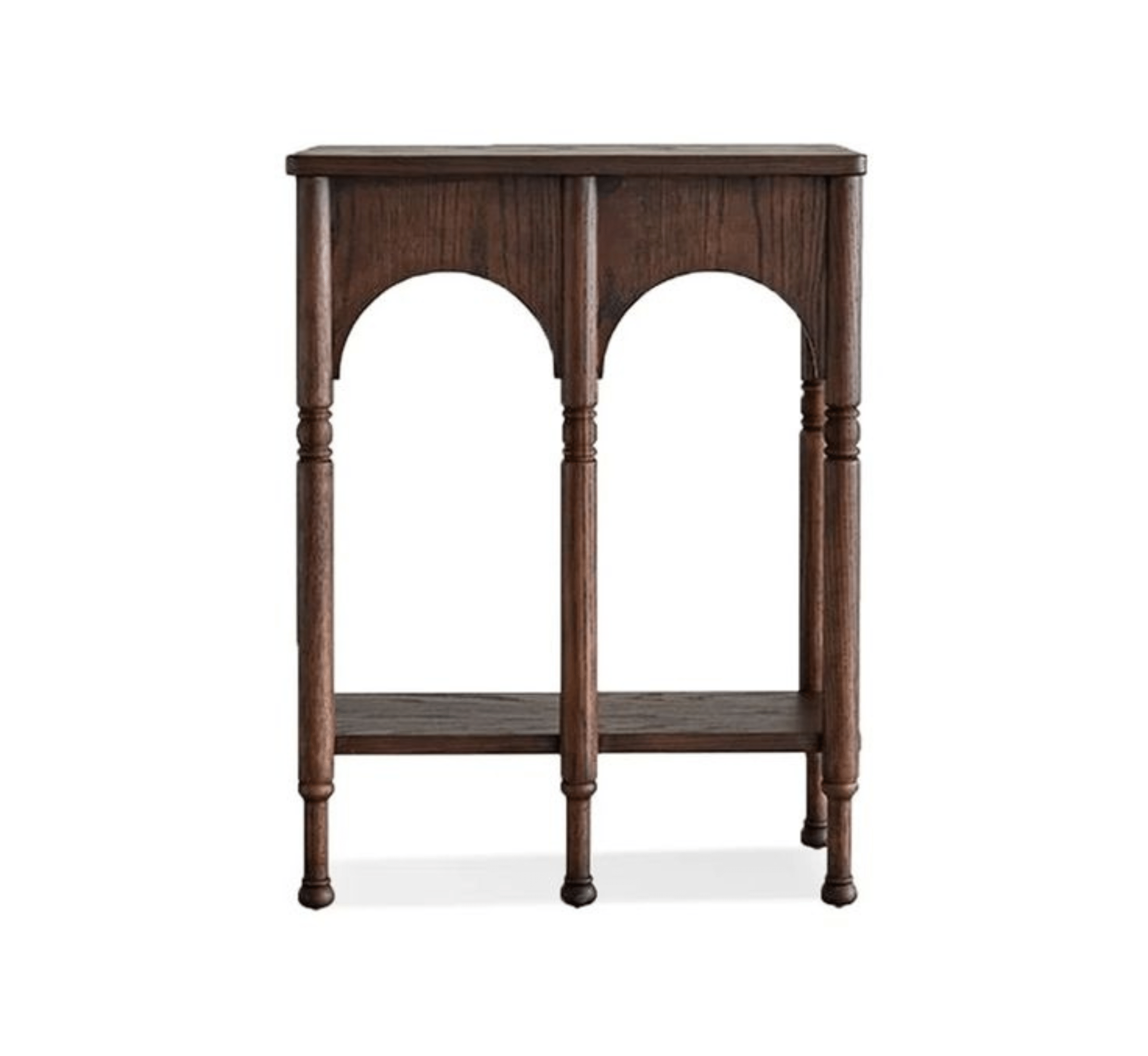Gharaana Console Tables Cara Wooden Storage 2-Tier Console Table