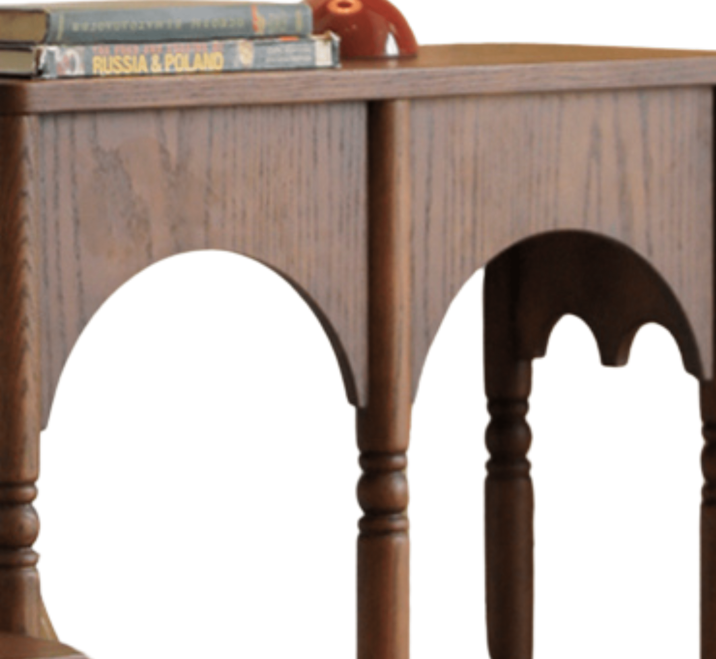 Gharaana Console Tables Cara Wooden Storage 2-Tier Console Table