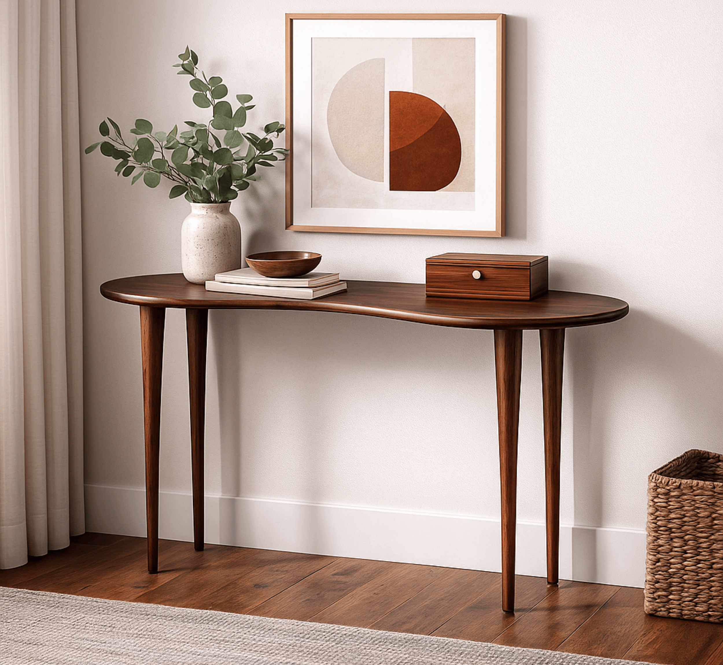 Gharaana Console Tables Halo Wooden Console Table