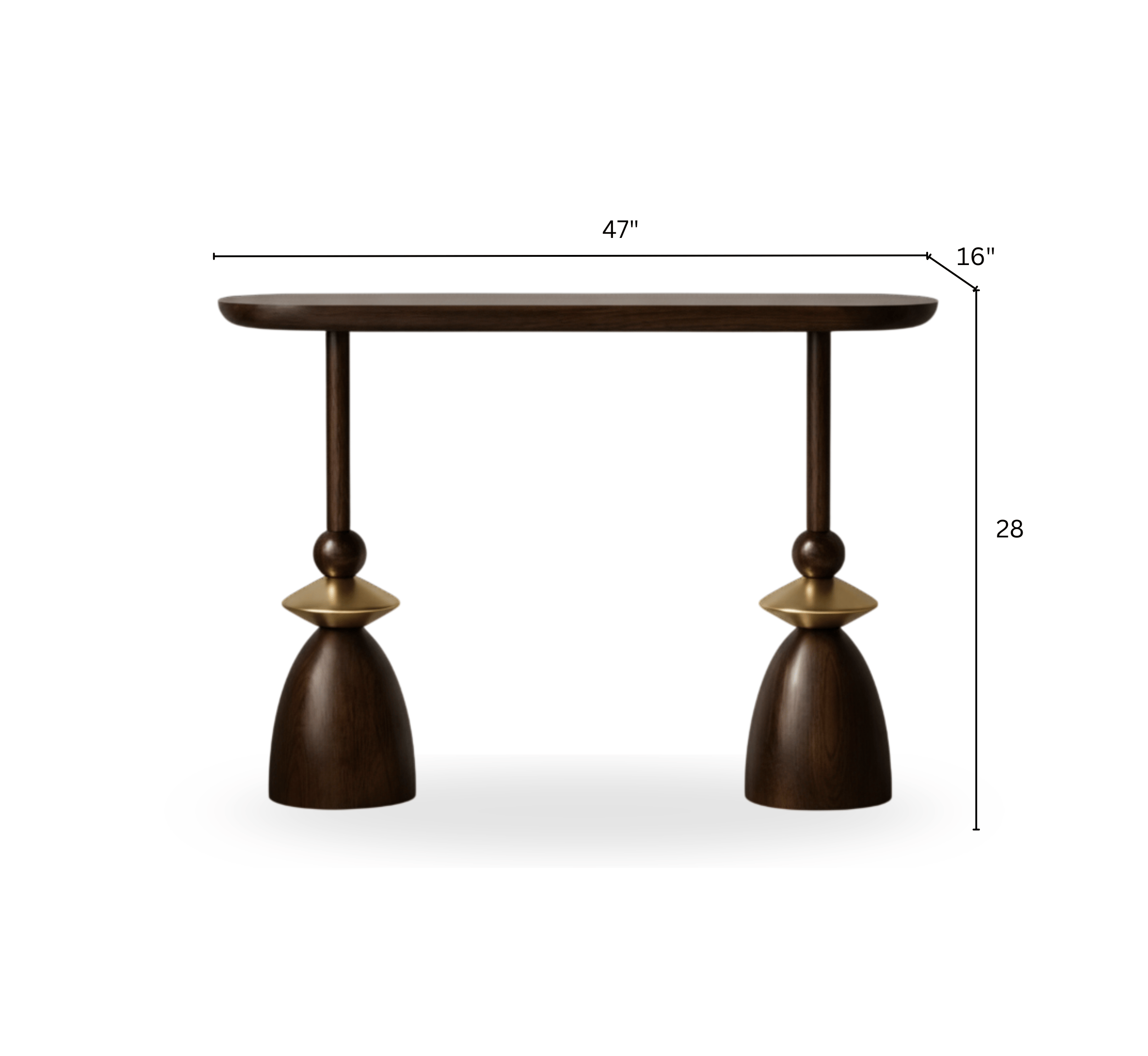 Gharaana Console Tables Kori Wooden Console Table