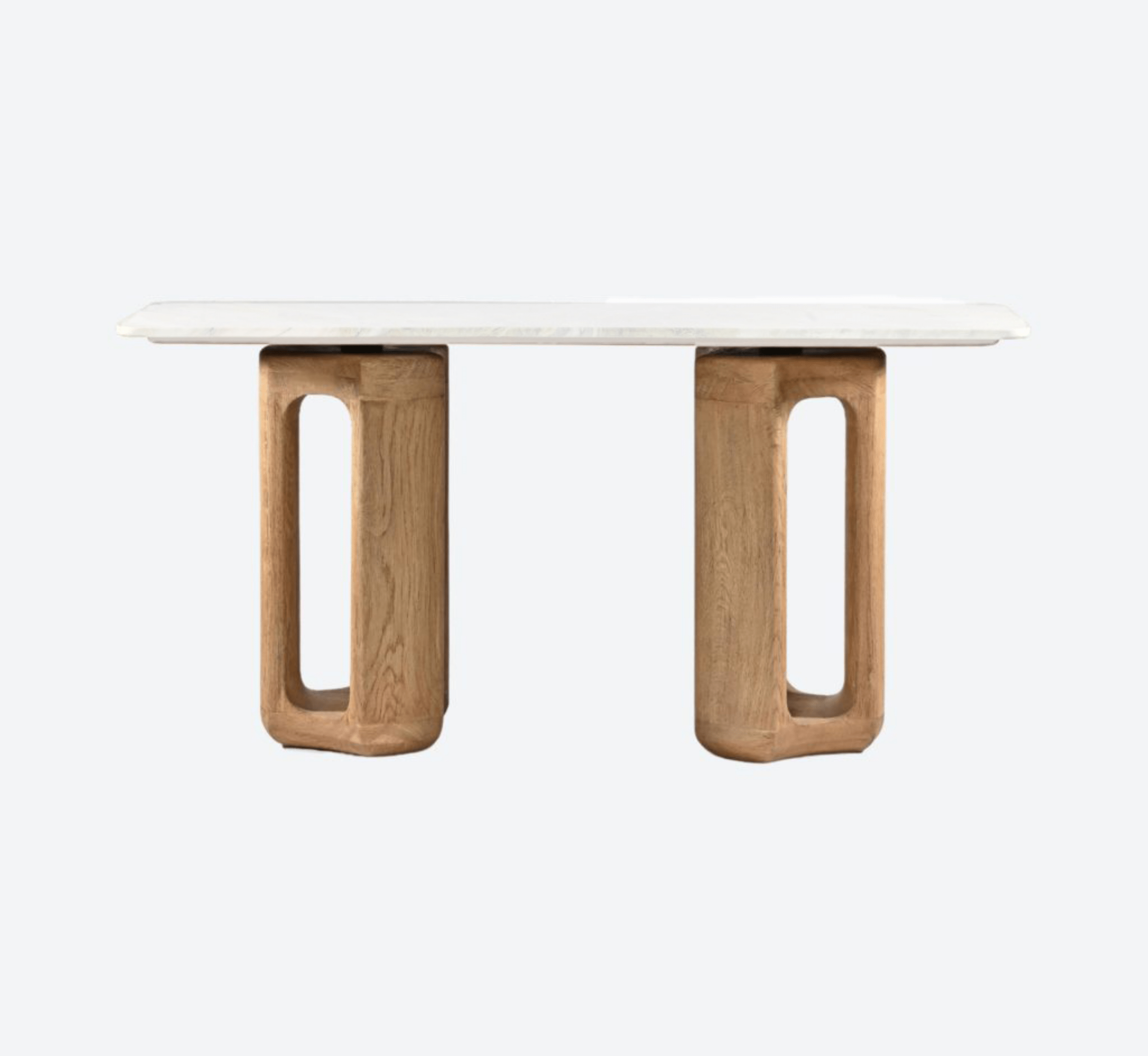 Gharaana Console Tables Leila Marble-Top Console Table