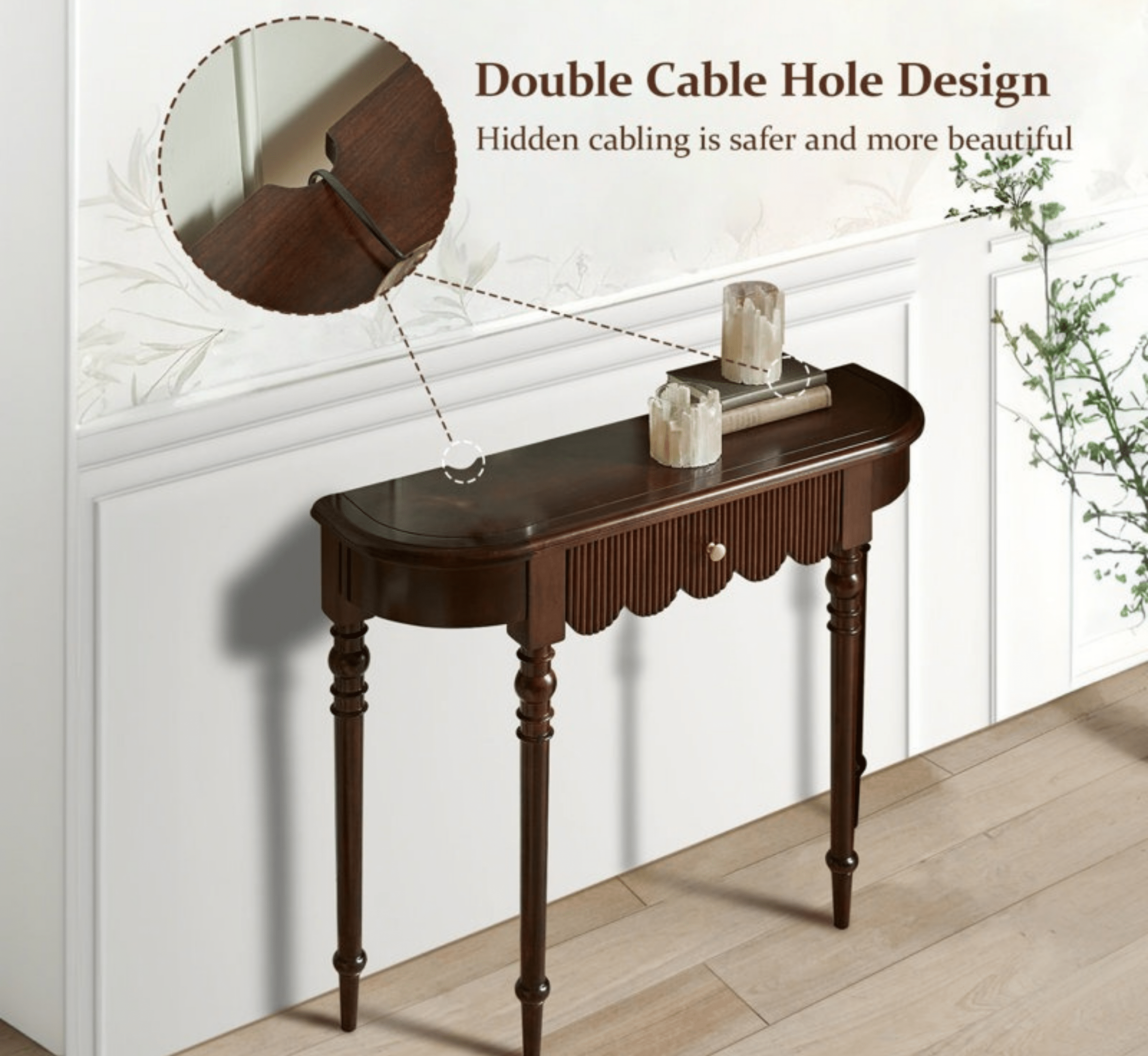 Gharaana Console Tables Sama Wooden Console Table