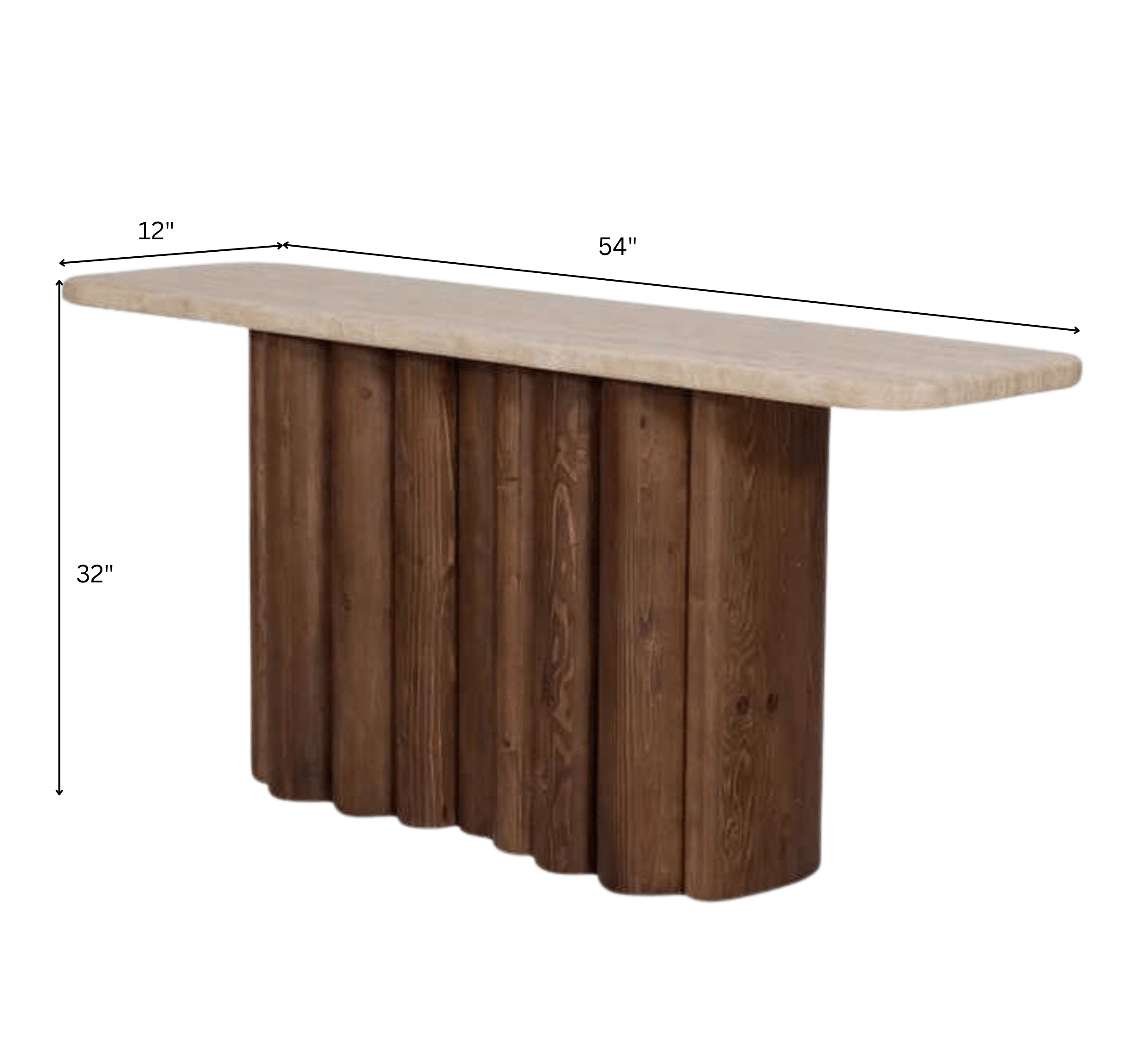 Gharaana Console Tables Sculpted Wooden Console Table