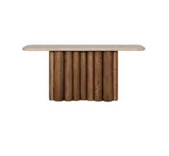 Gharaana Console Tables Sculpted Wooden Console Table