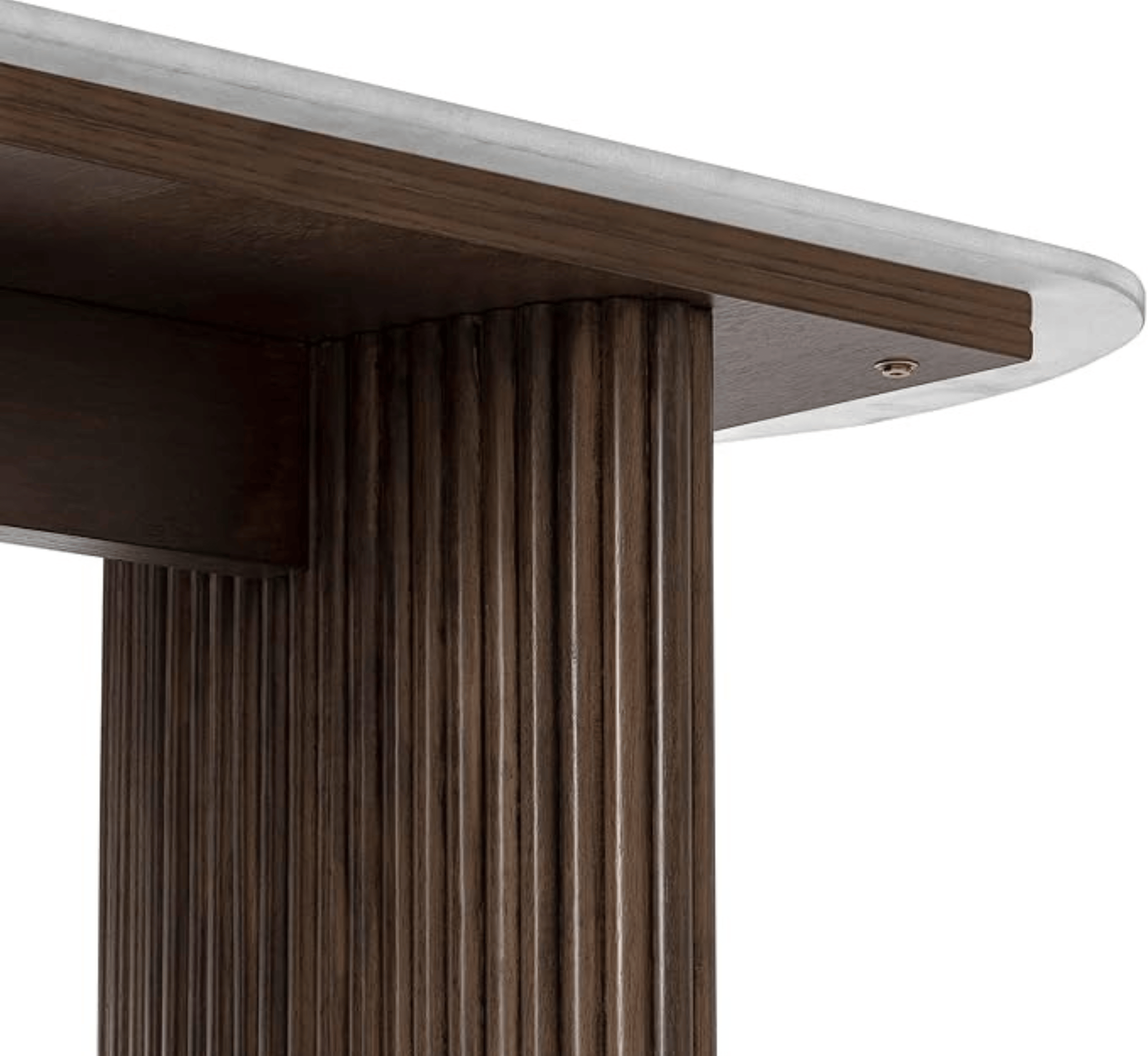 Gharaana Console Tables Sula Wooden Marble-Top Console Table