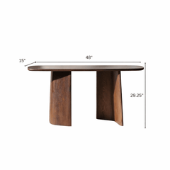 Vianaar Wooden Console Table - Console Tables - Gharaana