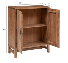 Gharaana Credenza Hutches Armour Wooden Storage Cabinet
