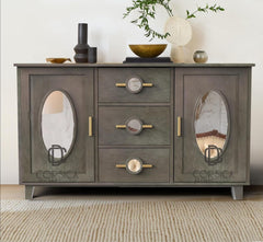 Gharaana Credenza Hutches Ethan Wooden 54" Sideboard