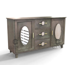 Gharaana Credenza Hutches Ethan Wooden 54" Sideboard