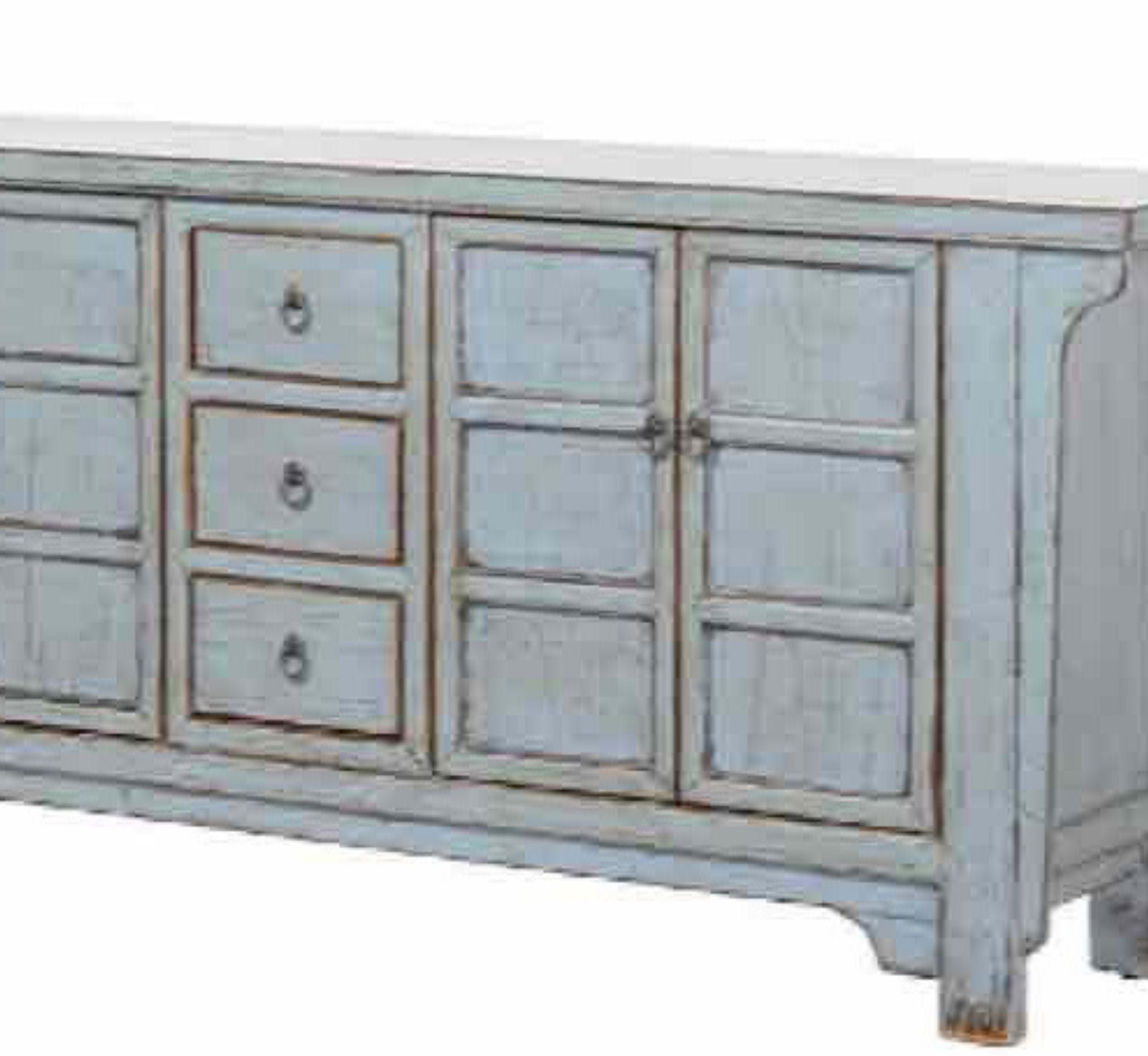 Gharaana Credenza Hutches Melange Wooden 6FT Console