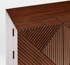 Gharaana Credenza Hutches Sloan 42" Wooden Bar Cabinet