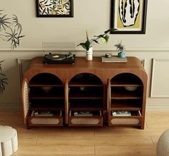 Gharaana Credenza Hutches Vyut Wooden 54" Crockery Cabinet