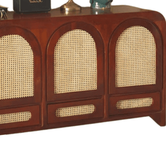 Vyut Wooden 54" Crockery Cabinet - Credenza Hutches - Gharaana