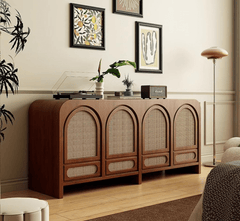Gharaana Credenza Hutches Vyut Wooden 70" Crockery Cabinet