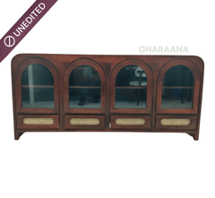 Gharaana Credenza Hutches Vyut Wooden 70" Crockery Cabinet