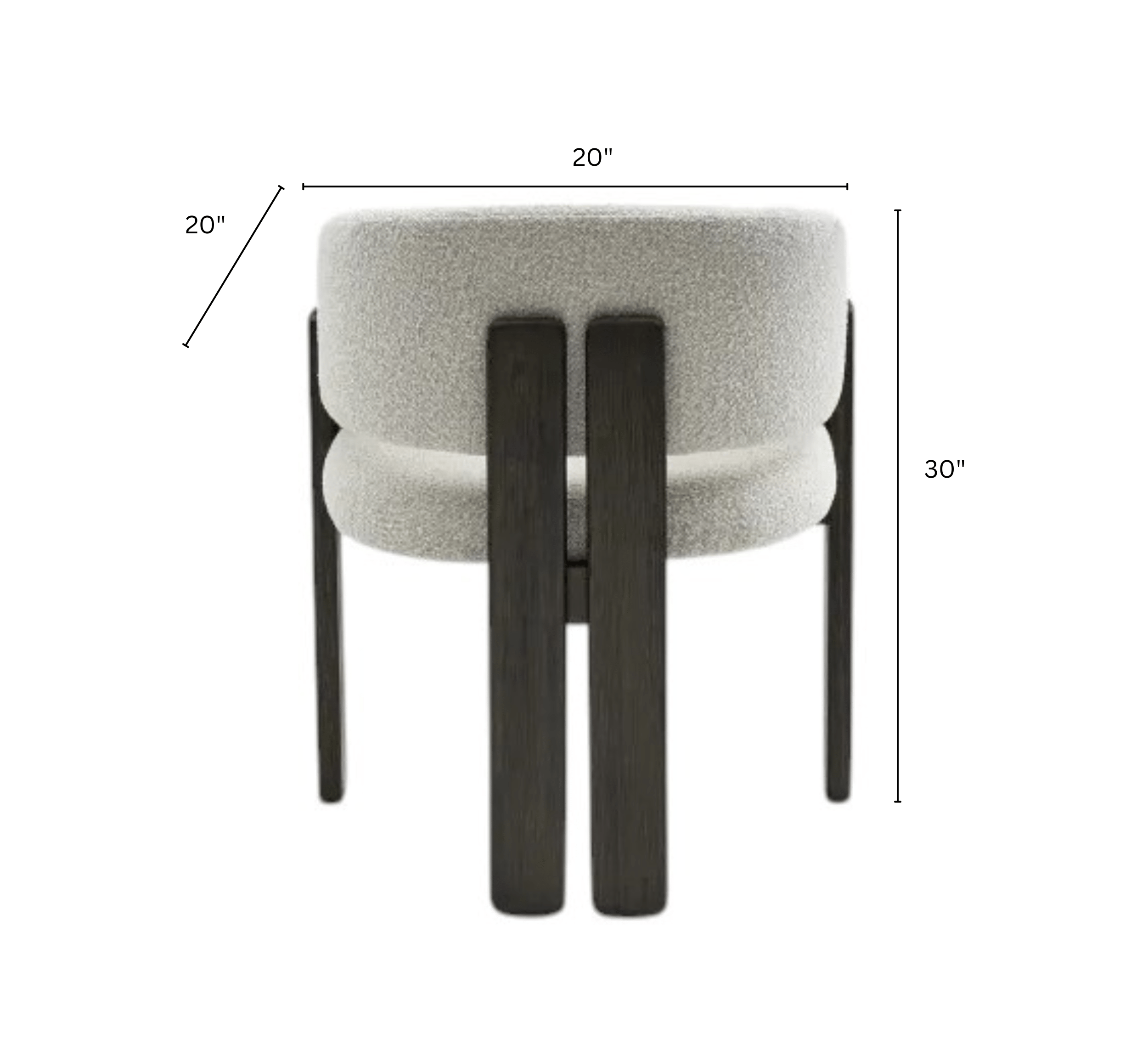 Gharaana Dining Chairs Flute S/2 Dining Chairs