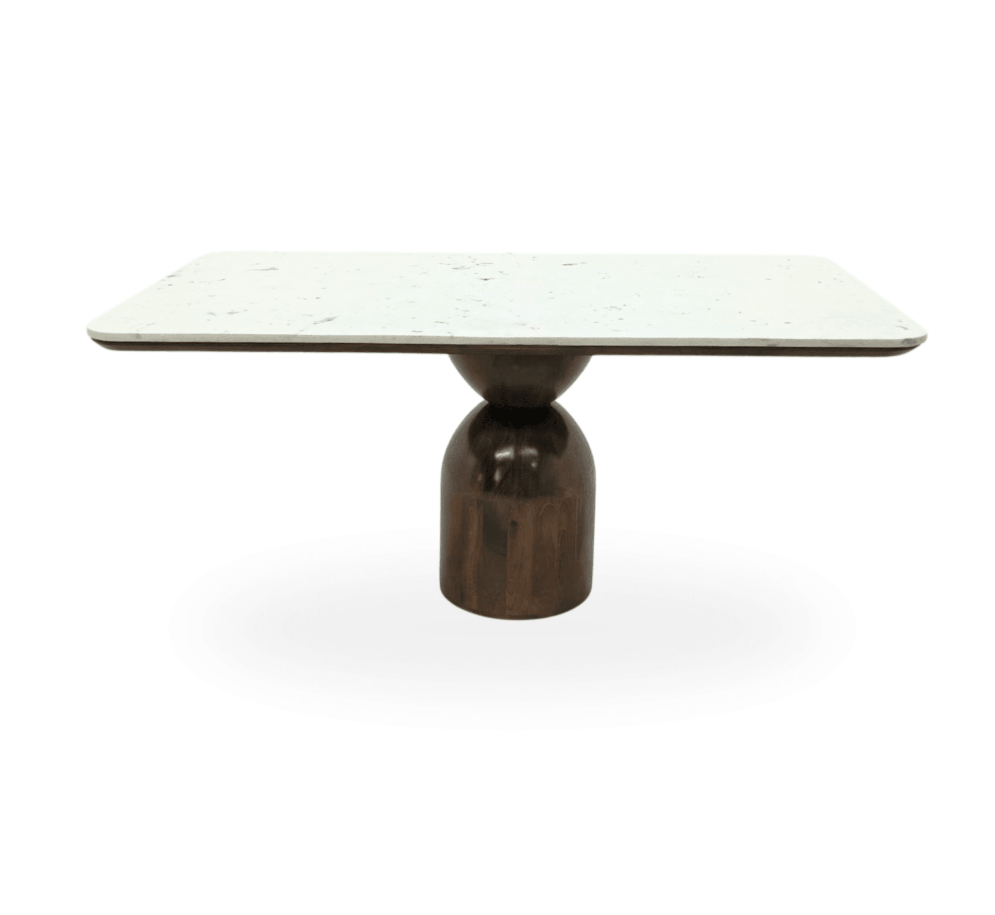 Adhira Marble - Top Wooden Dining Table Set - Dining Set - Gharaana
