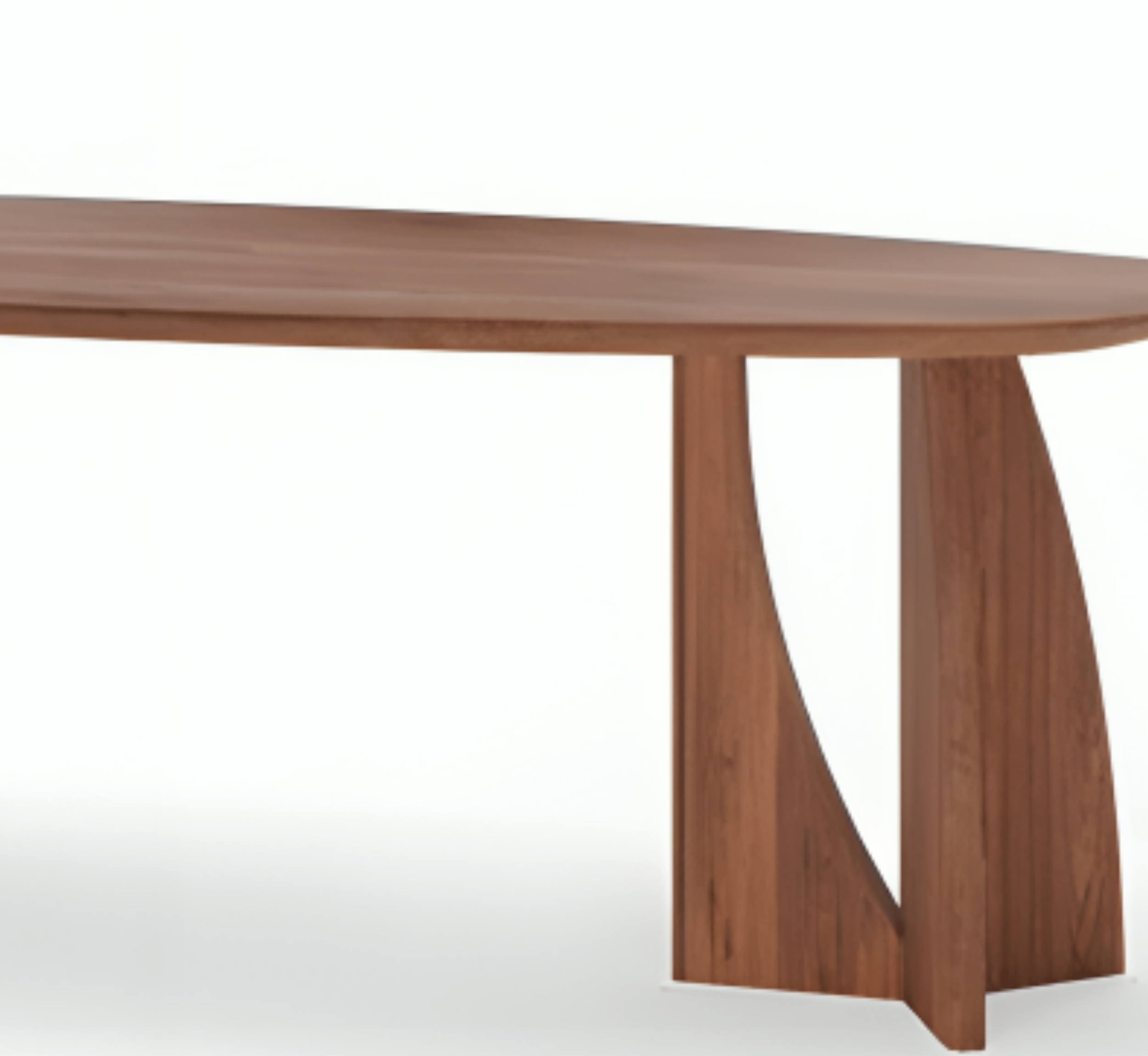 Gharaana Dining Set Crescent Wooden Dining Table Set